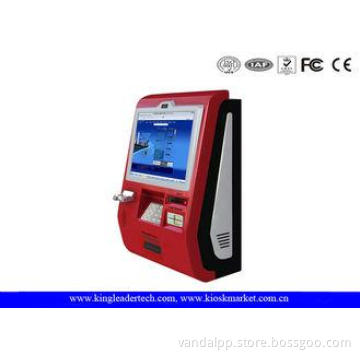 Touch Screen Customized Wall Mount Kiosk With Metal Keypad